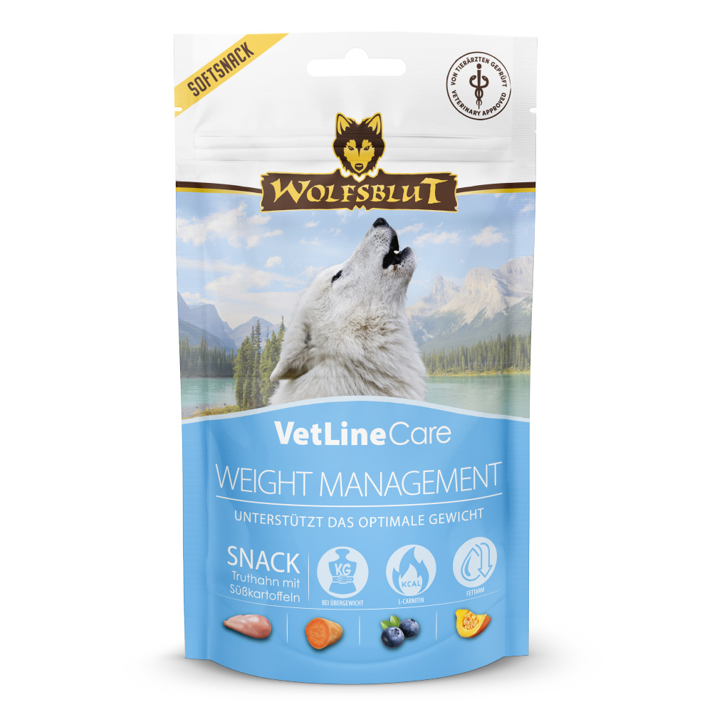 Wolfsblut Dog VetLine Snack Weight Management - indyk i bataty 100g - obrazek 1