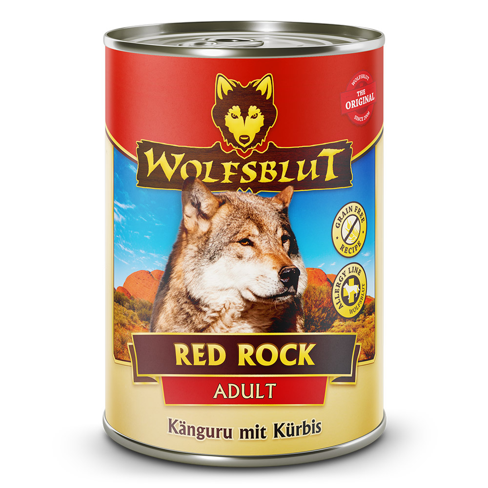 Wolfsblut Dog Red Rock - kangur i dynia puszka 395g - obrazek 1