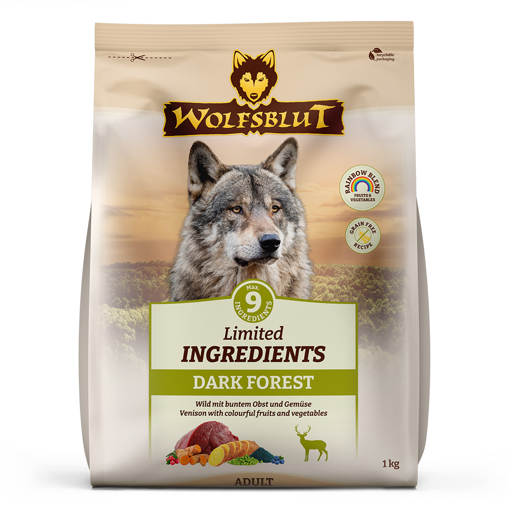 Wolfsblut Dog Limited Ingredients Dark Forest - dziczyzna i bataty 1kg - obrazek 1