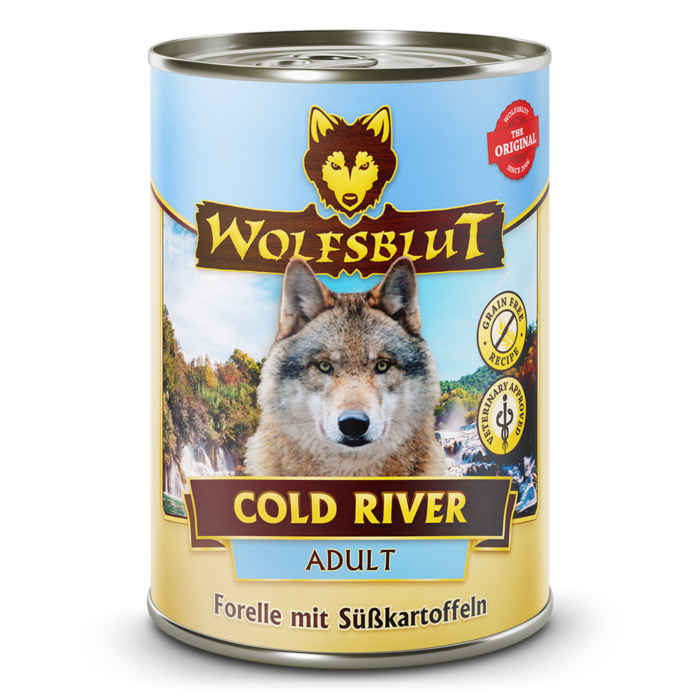 Wolfsblut Dog Cold River - pstrąg i bataty puszka 395g - obrazek 1