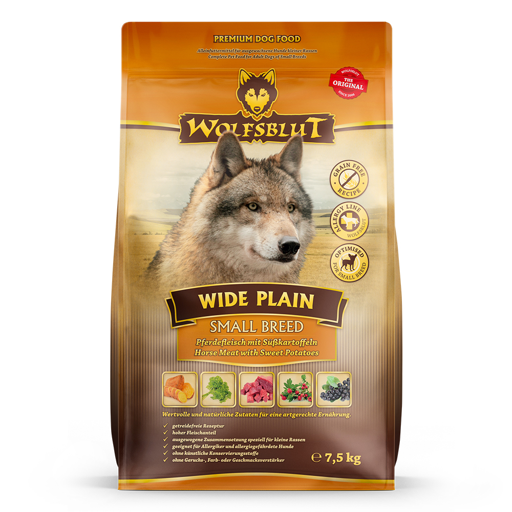 Wolfsblut Dog Wide Plain Small - konina i bataty 7,5kg - obrazek 1