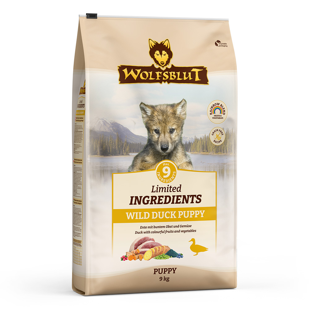 Wolfsblut Dog Limited Ingredients Wild Duck Puppy - kaczka i bataty 9kg - obrazek 2