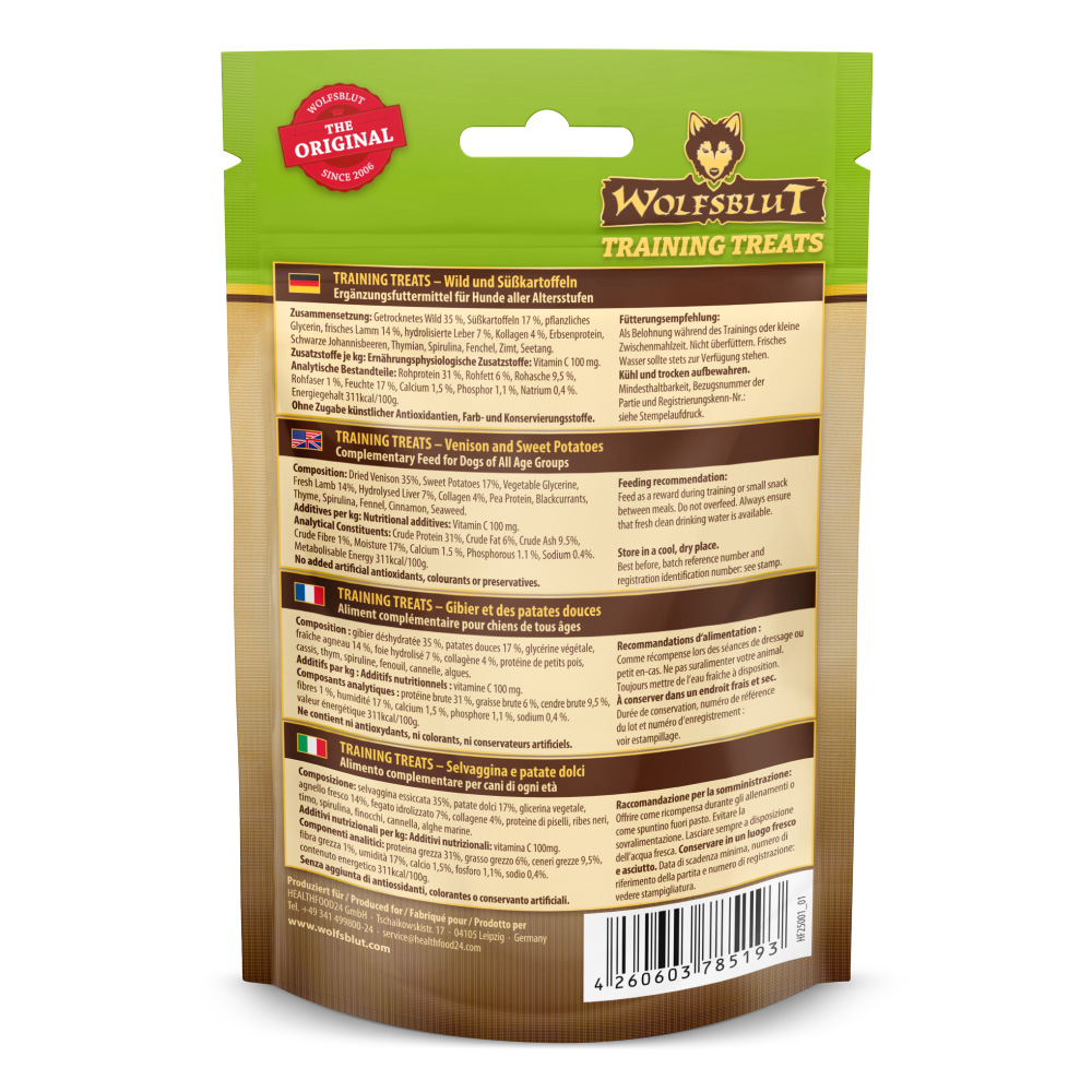 Wolfsblut Dog Training Treats Wild Dark Forest 70g - obrazek 2