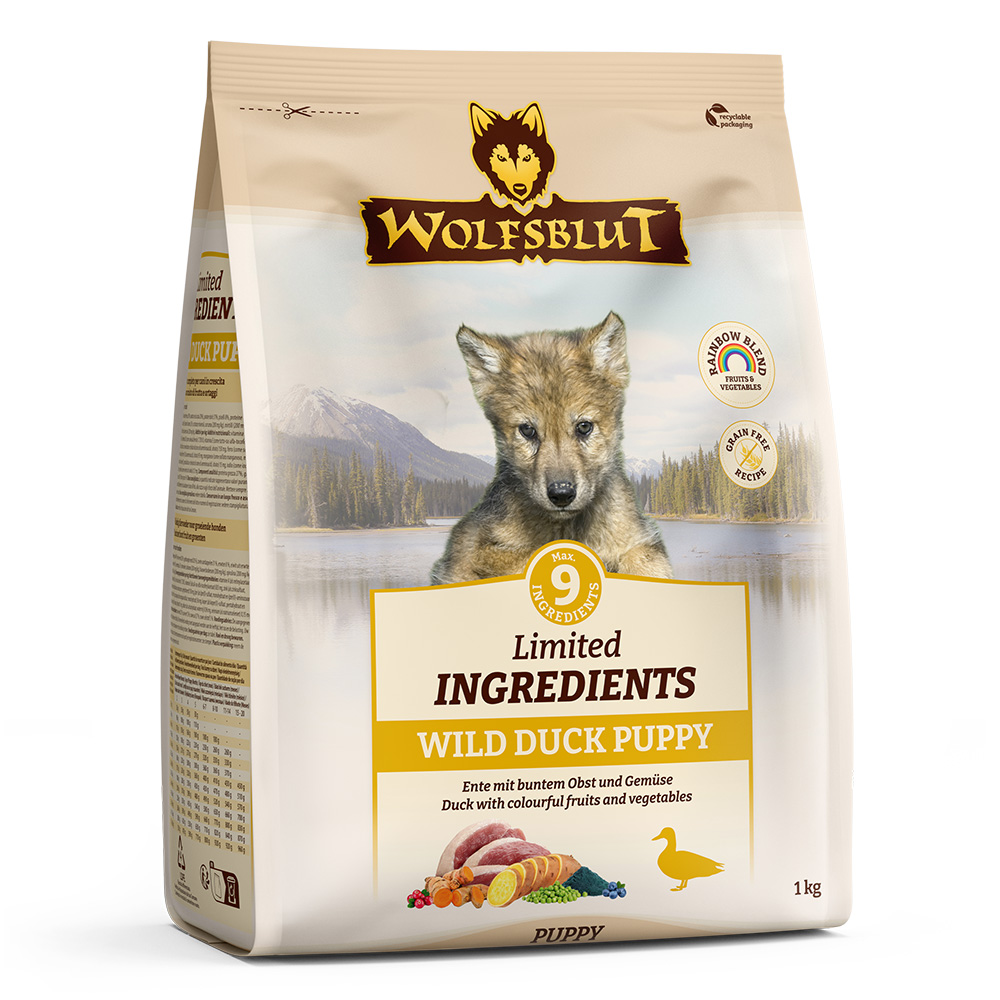 Wolfsblut Dog Limited Ingredients Wild Duck Puppy - kaczka i bataty 1kg - obrazek 2