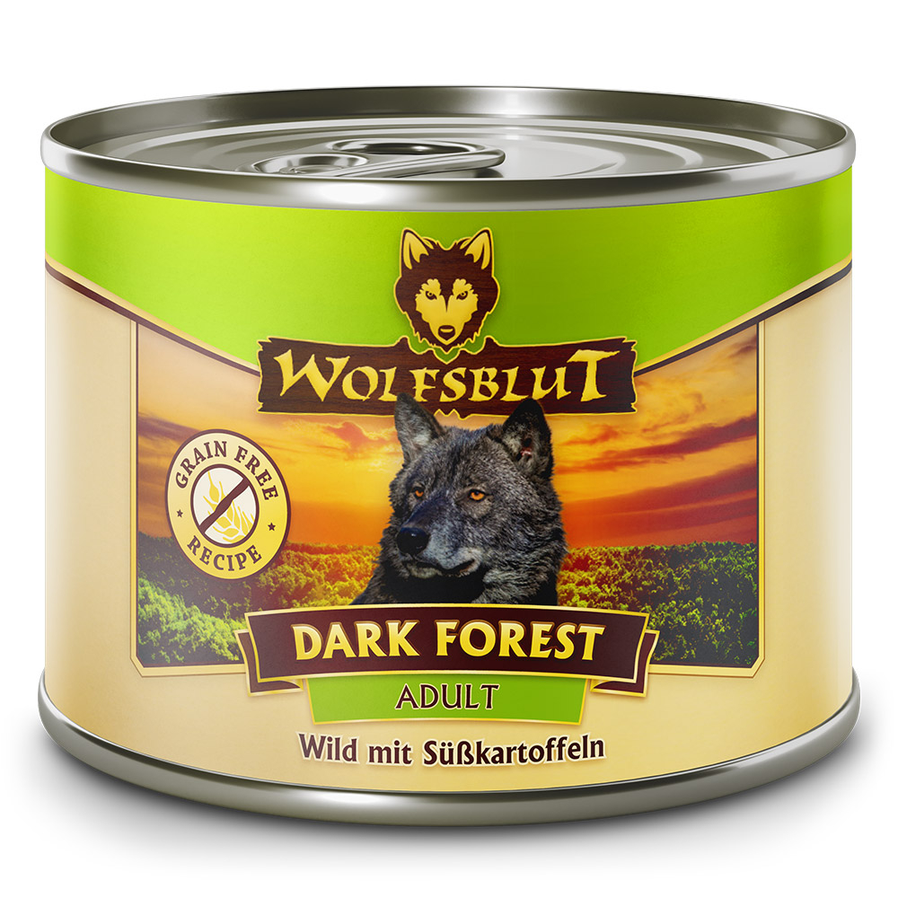 Wolfsblut Dog Dark Forest - dziczyzna i bataty puszka 200g - obrazek 1